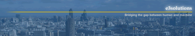 Blue city skyline